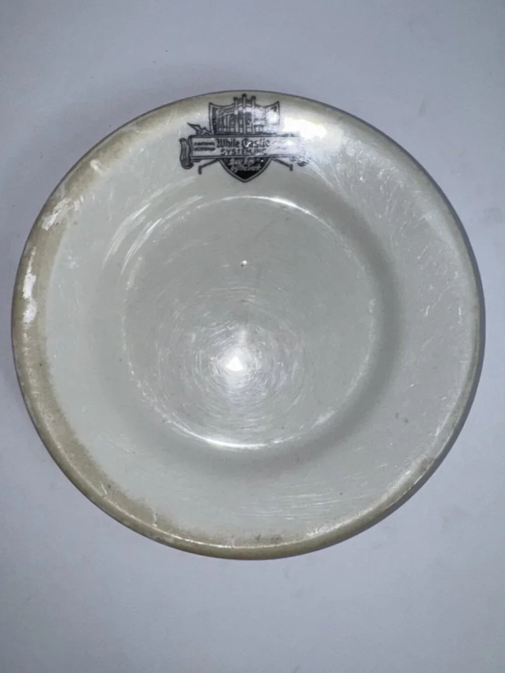 White Castle System, Inc. Ceramic Plate Beaver Falls PA Vintage